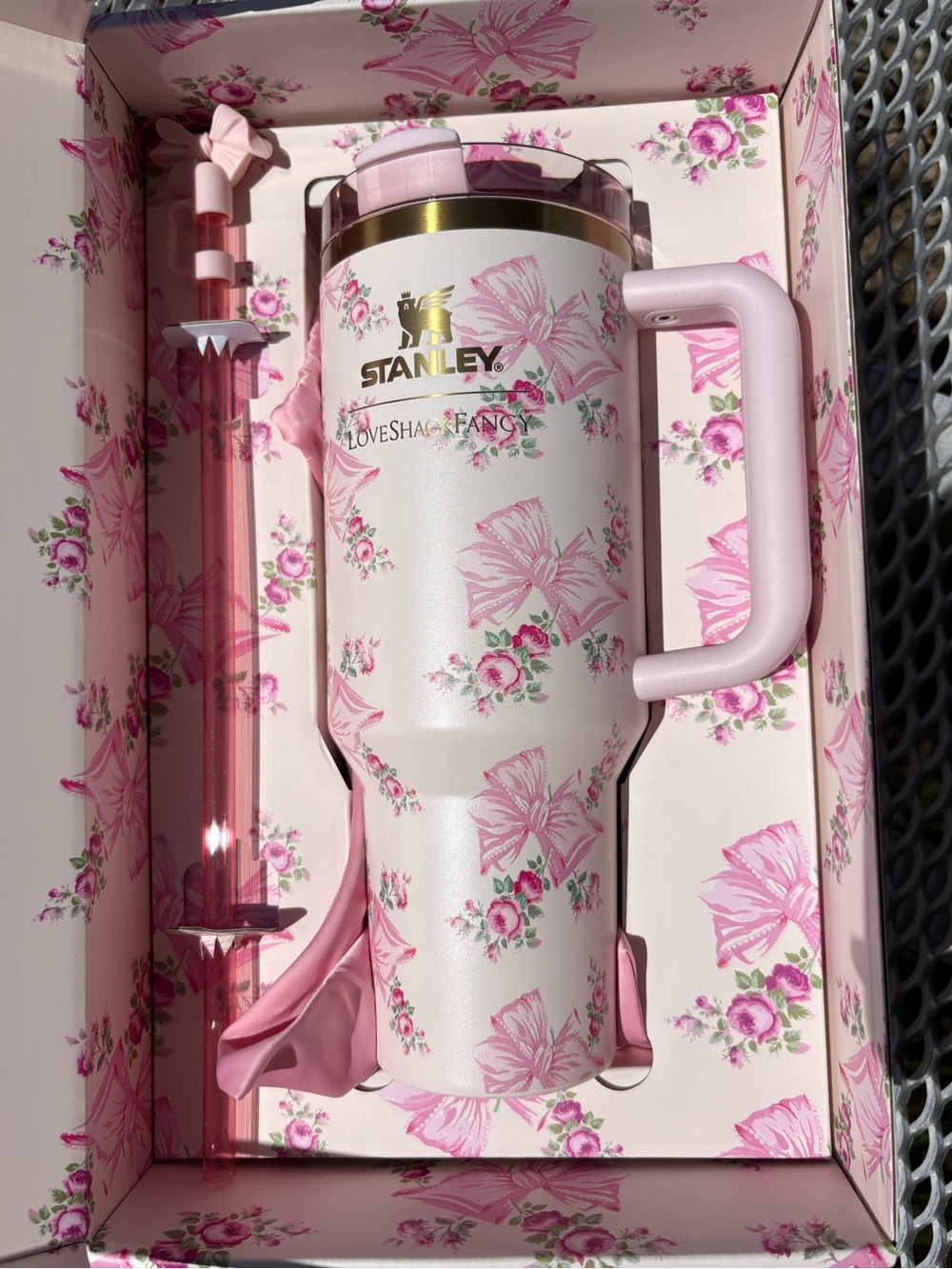 Rosa Beaux Pink Stanley Love Shack Fancy 40oz